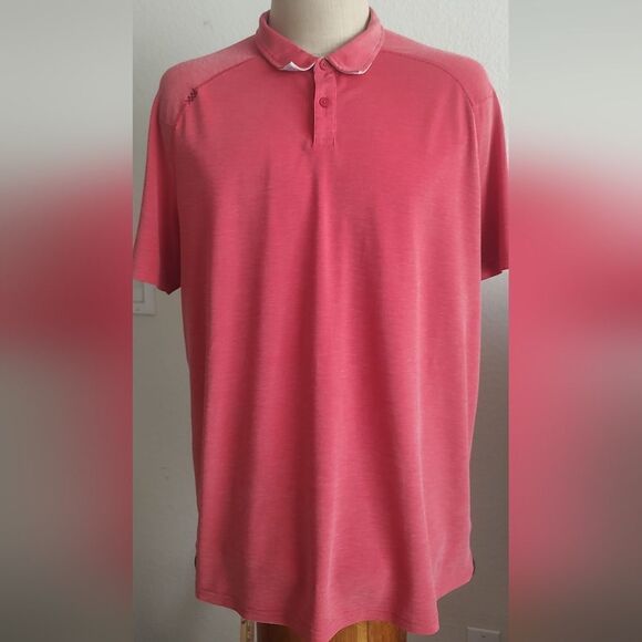 Rhone Men's Size XXL Tomato Red Delta Pique Polo Shirt - Picture 3 of 13